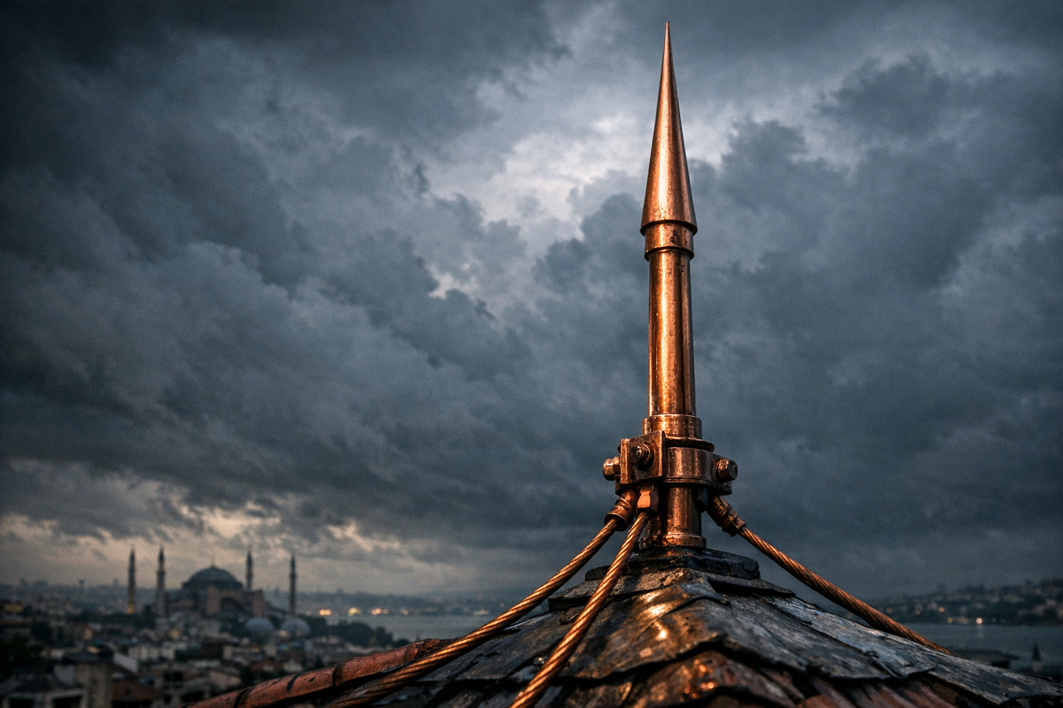 Paratoner - İstanbul Çatı Tadilatı 20 Yıllık Tecrübe